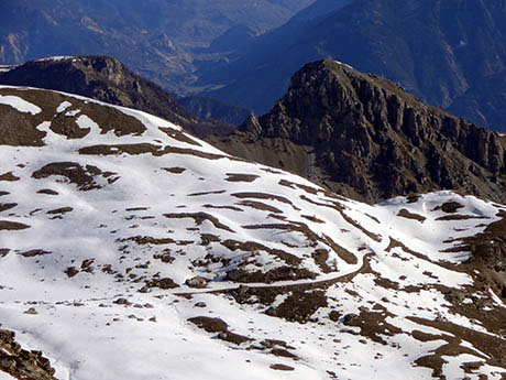 Piste de l'Alp au printemps