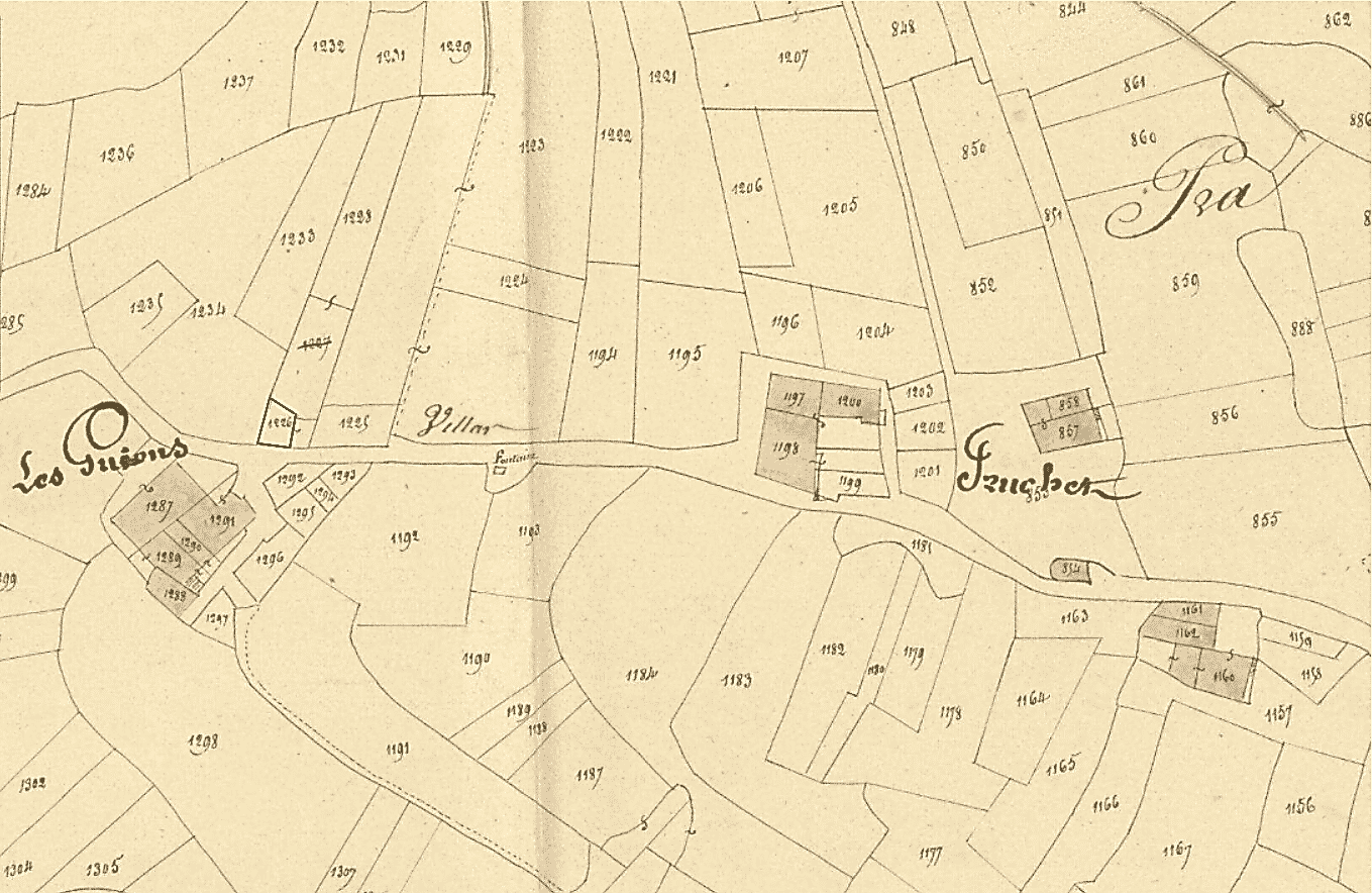 le bâti du secteur Truchet amont