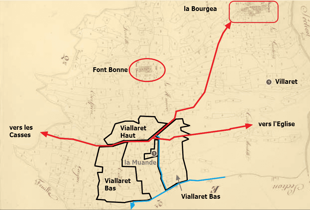 la carte du Villaret
