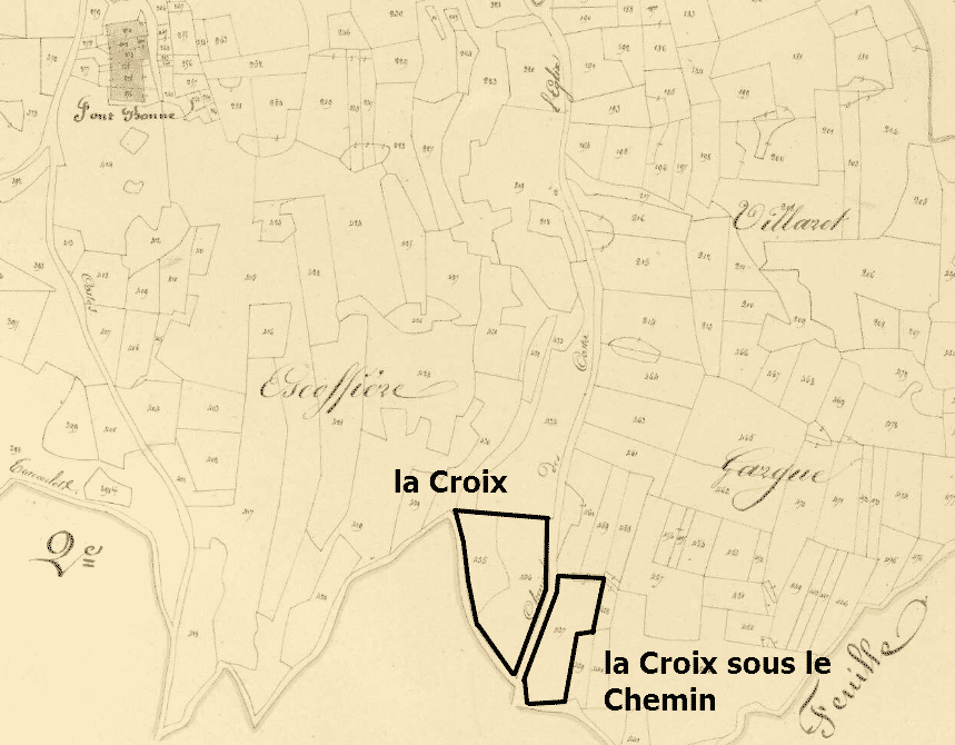 la croix du Coq côté Fontbonne