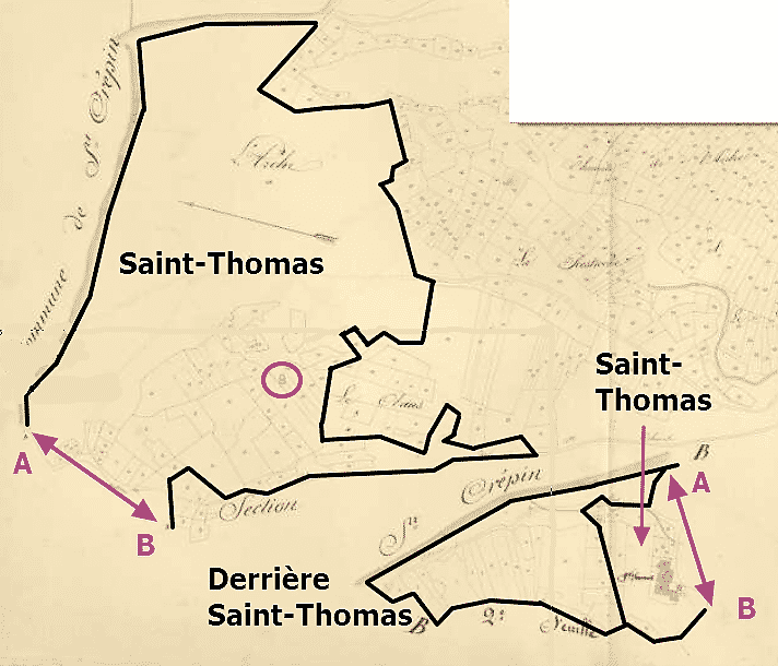 les quartiers de Saint-Thomas
